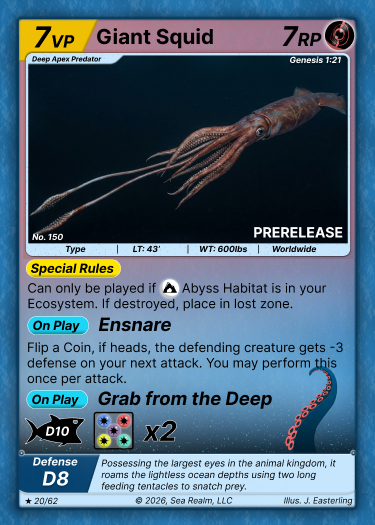 Giant Squid SeaRealm card