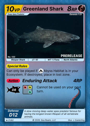 Greenland Shark SeaRealm card