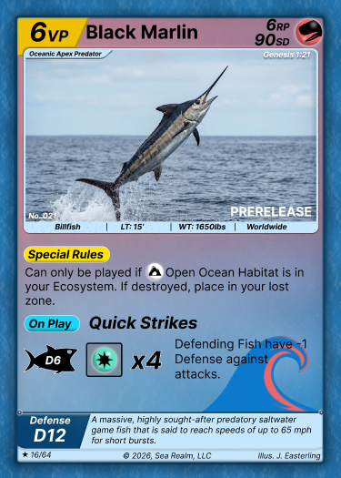 Black Marlin SeaRealm card