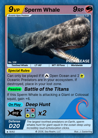 Sperm Whale SeaRealm card
