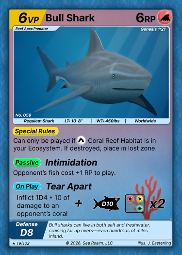 Bull Shark SeaRealm card