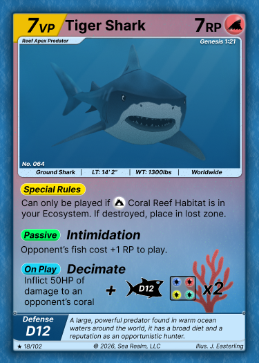 Tiger Shark SeaRealm card