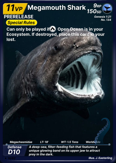 Megamouth Shark SeaRealm card