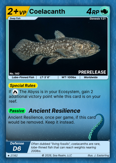Coelacanth SeaRealm card