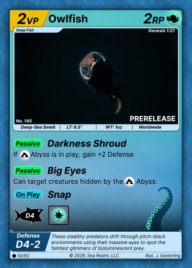Owlfish SeaRealm card