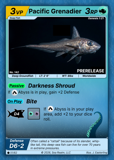Pacific Grenadier SeaRealm card