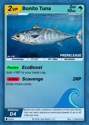 Bonito Tuna SeaRealm card