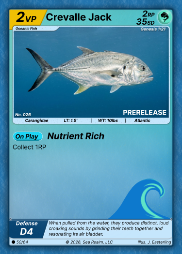 Crevalle Jack SeaRealm card