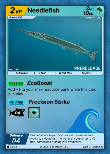 Needlefish SeaRealm card