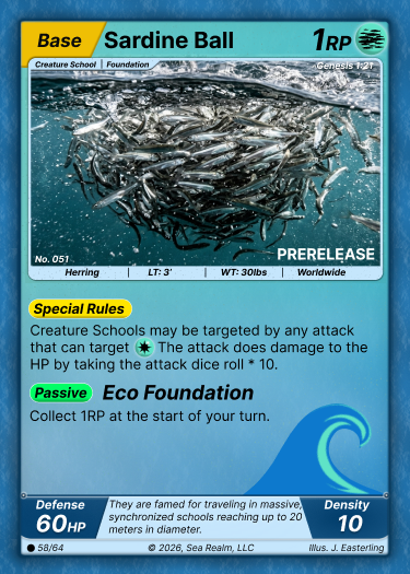 Sardine Ball SeaRealm card