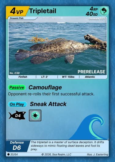 Tripletail SeaRealm card