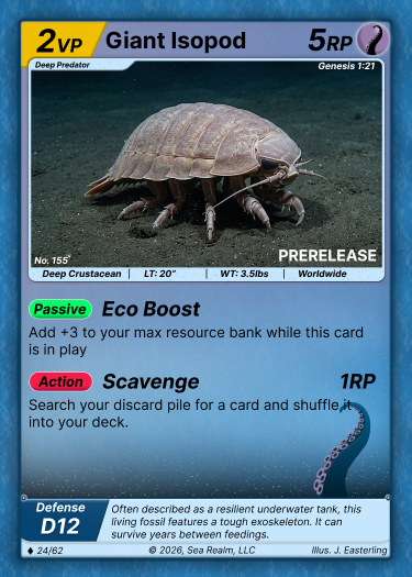 Giant Isopod SeaRealm card