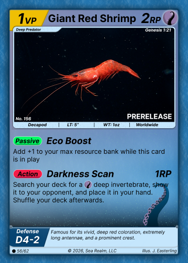 Giant Red Shrimp SeaRealm card