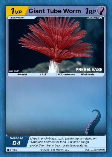 Giant Tube Worm SeaRealm card