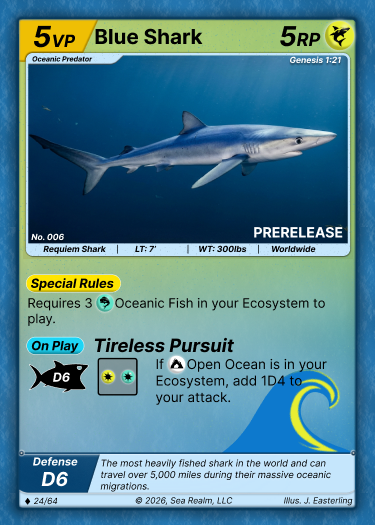 Blue Shark SeaRealm card