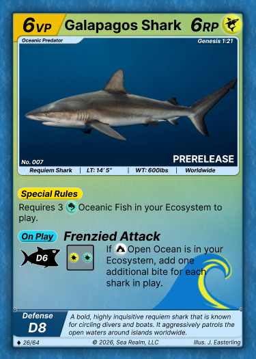 Galapagos Shark SeaRealm card
