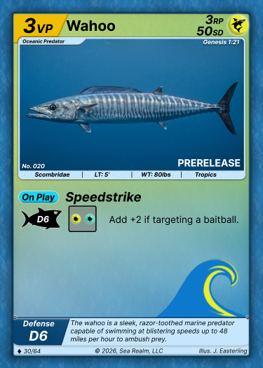 Wahoo SeaRealm card