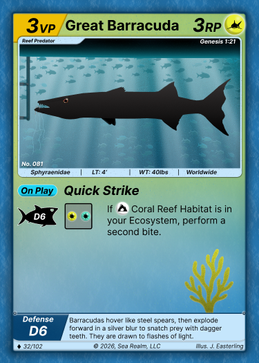 Great Barracuda SeaRealm card